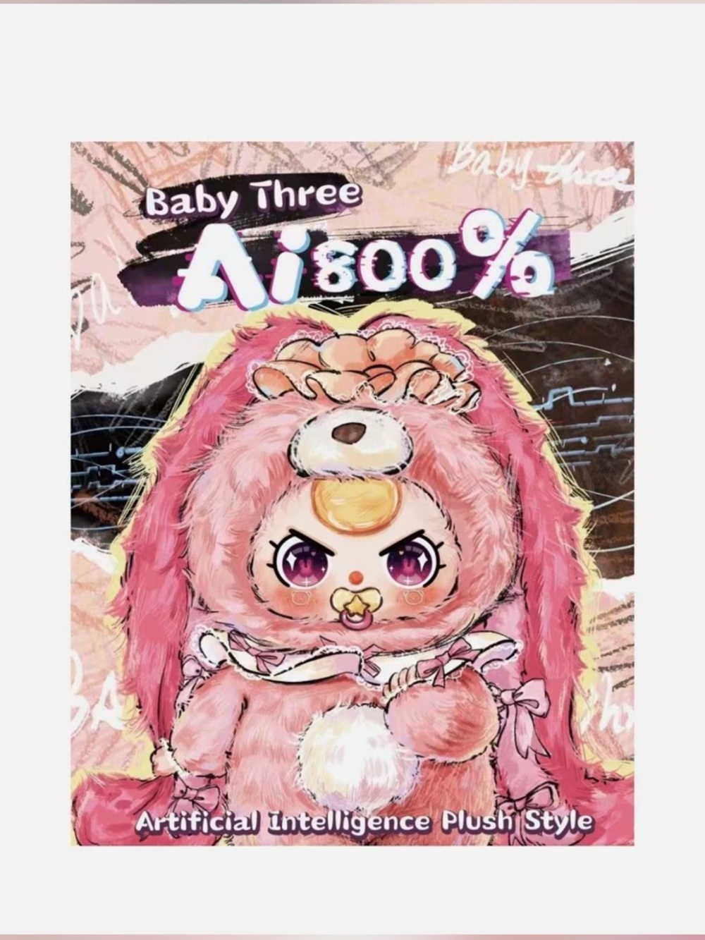 Baby Three AI 800% Plush AI Doll BLIND Box Deal MASSIVE SIZE Sealed Retail $240